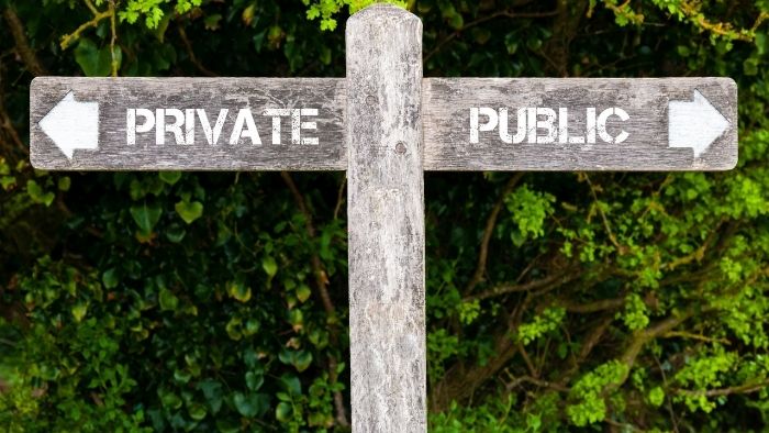 private public company